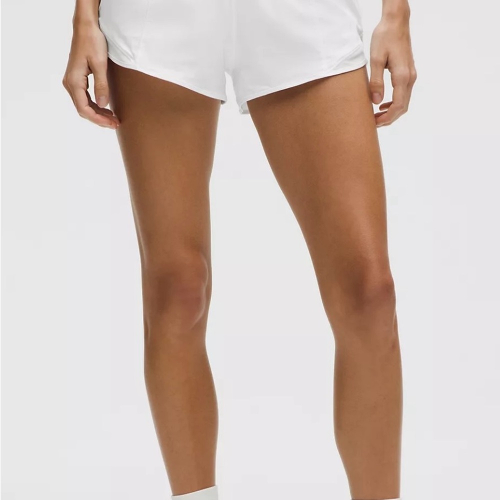 Lululemon White Hotty Hot Shorts